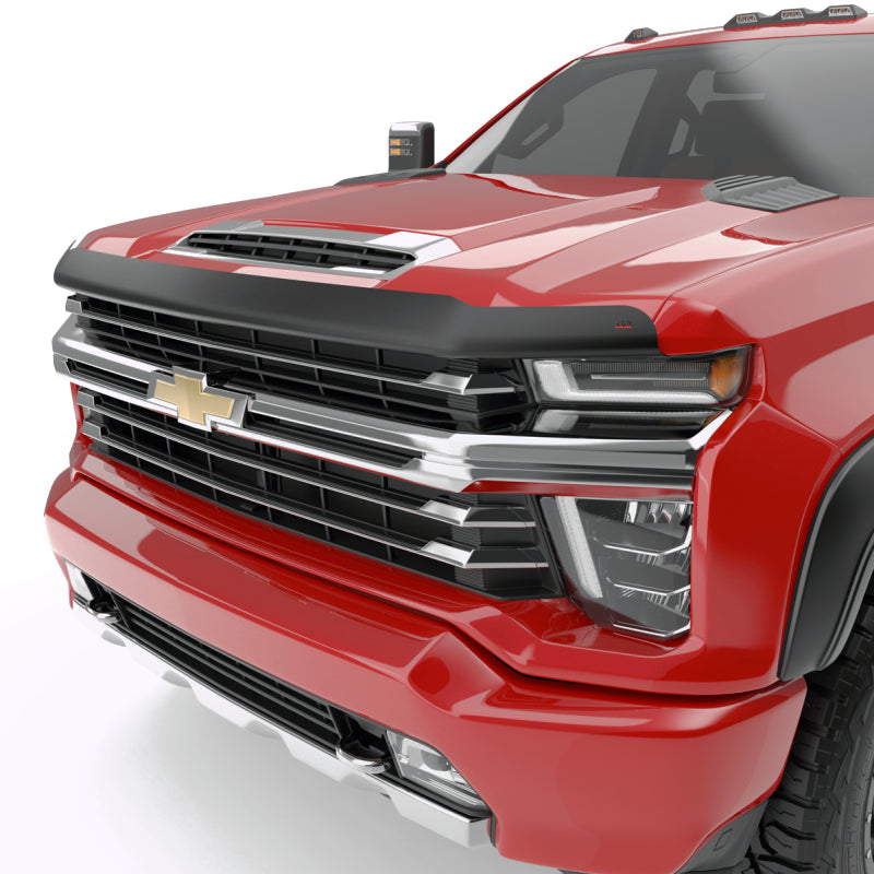EGR 20-23 Chevrolet Silverado 2500 HD / 3500 HD Superguard Hood Shield (301885) - Matte Black Hood Deflectors EGR
