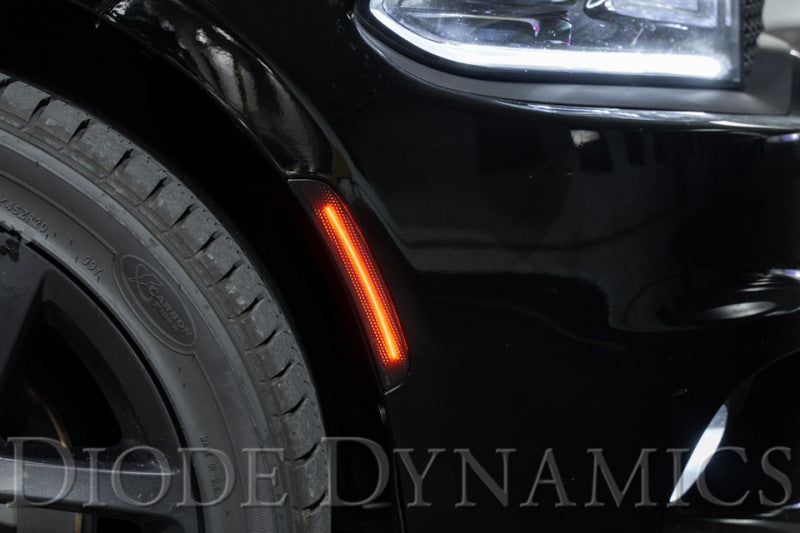 Diode Dynamics 15-21 Dodge Charger LED Sidemarkers - Smoked (set) Light Accessories and Wiring Diode Dynamics