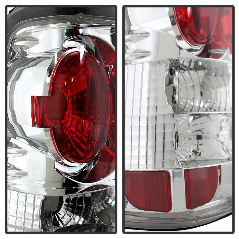 Spyder Chevy Silverado 1500/2500 99-02 (Not Stepside) Euro Style Tail Lights Chrm ALT-YD-CS99-C Tail Lights SPYDER