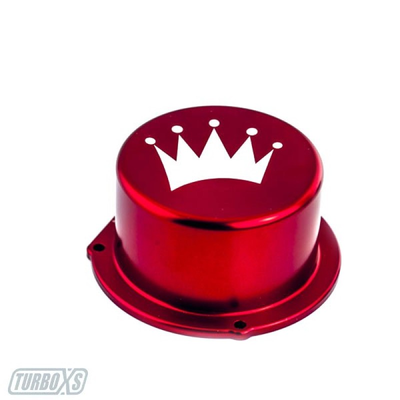 Turbo XS 15-16 Subaru WRX Billet Aluminum Vacuum Pump Cover - Red Engine Covers Turbo XS
