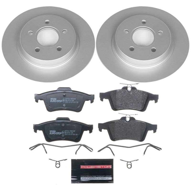 Power Stop 08-13 Volvo C30 Rear Euro-Stop Brake Kit Brake Kits - OE PowerStop