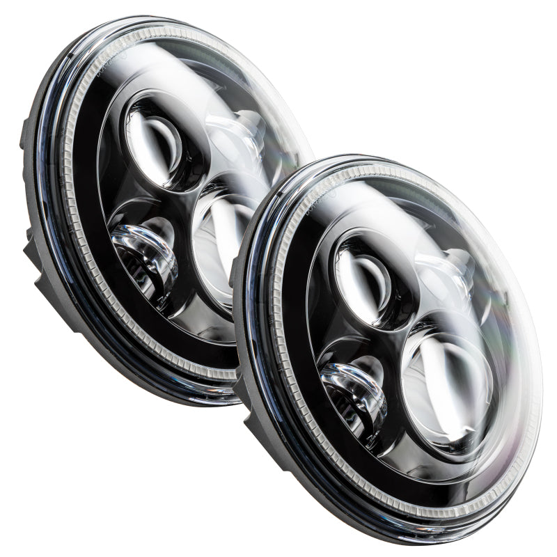 Oracle 7in High Powered LED Headlights - Black Bezel - Blue Headlights ORACLE Lighting