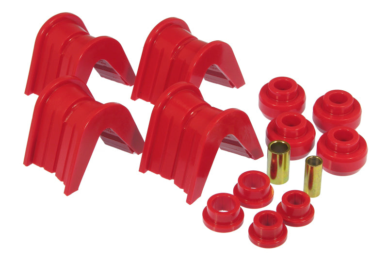 Prothane 66-79 Ford Trucks 14-Piece Bushing Set - 2deg Offset - Red Bushing Kits Prothane