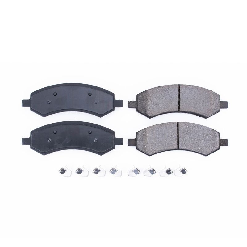 Power Stop 2018 Jeep Wrangler JK Front Z17 Evolution Ceramic Brake Pads Brake Kits - Performance Blank PowerStop