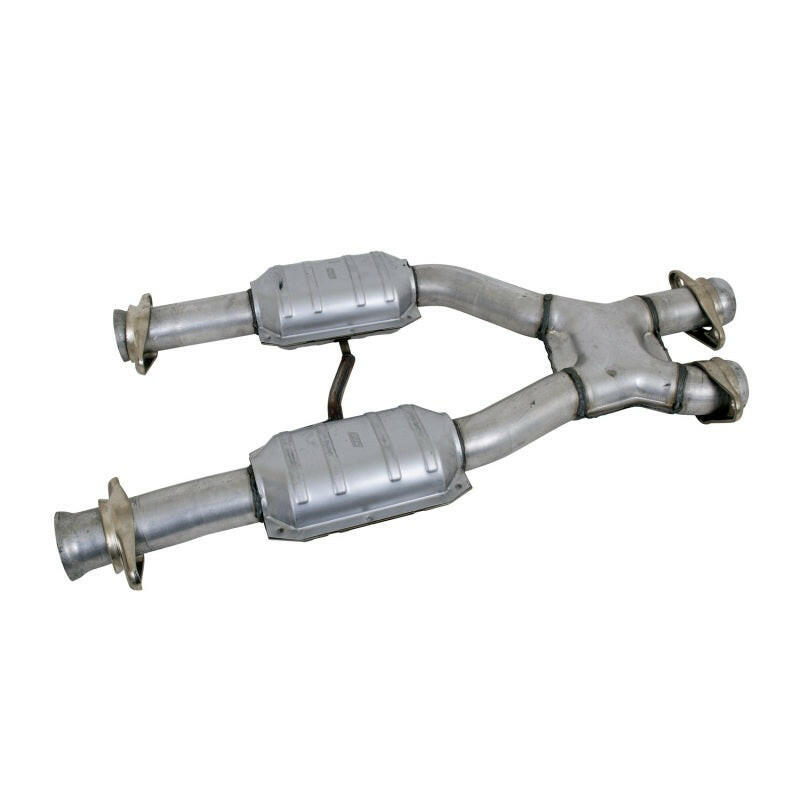 BBK 79-93 Mustang 5.0 Short Mid X Pipe With Catalytic Converters 2-1/2 For BBK Long Tube Headers X Pipes BBK