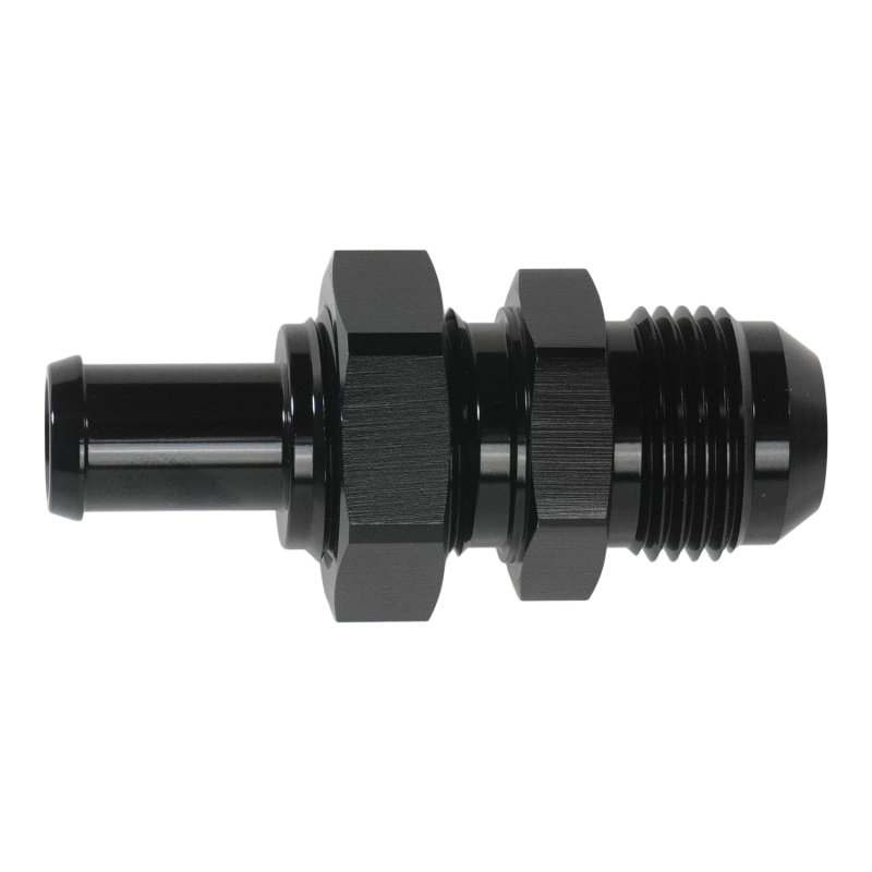DeatschWerks 10AN Male Flare Bulkhead to 1/2in Hose Barb Straight Fuel Components Misc DeatschWerks
