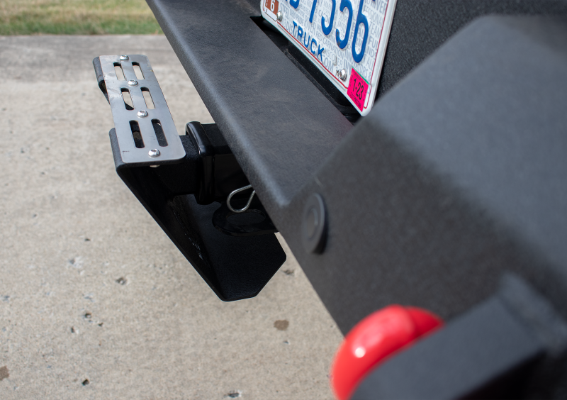 Fishbone Offroad 2In Receiver Hitch Mounted Step - Black Powdercoat Steel Hitch Accessories Fishbone Offroad