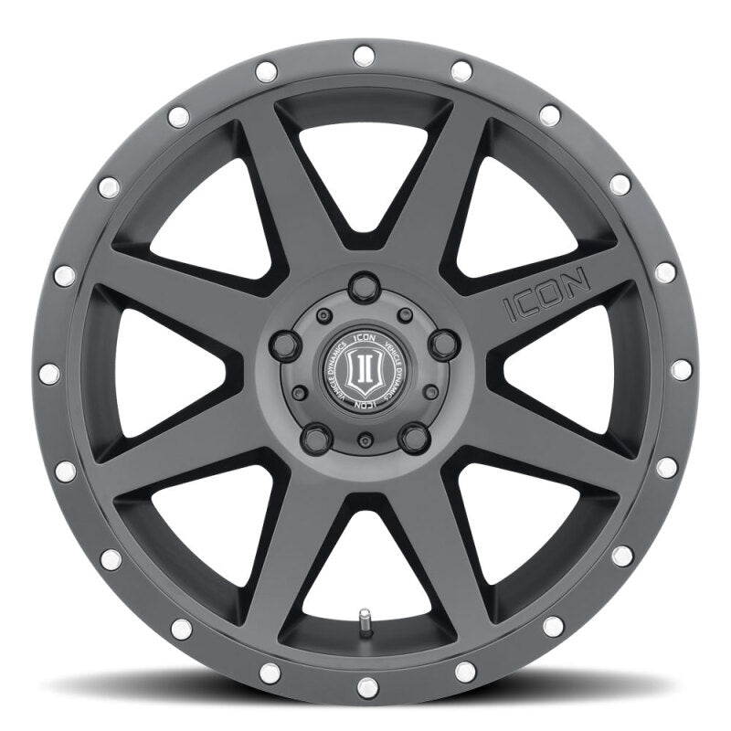ICON Rebound 20x9 / 6x5.5 / 16mm / 5.625in BS Satin Black Wheel Wheels - Cast ICON