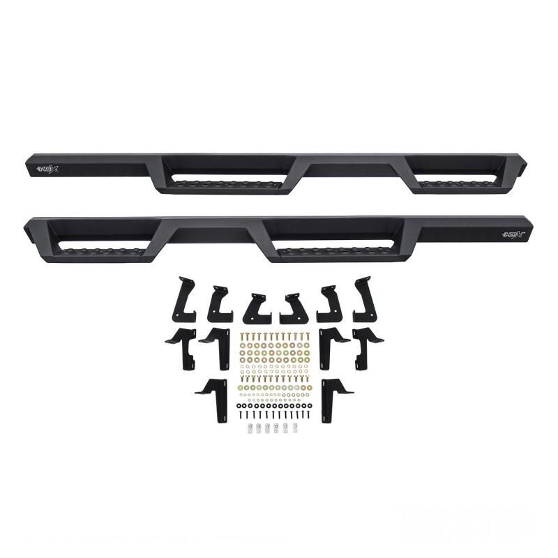 Westin 18-20 Jeep Wrangler JL Unlimited 4DR HDX Drop Nerf Step Bars - Textured Black Nerf Bars Westin