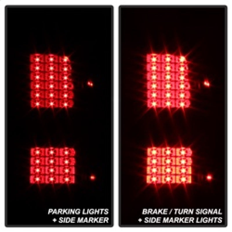 xTune Chevy 1500 14-16 / Silverado 2500HD/3500HD LED Tail Lights - Black Smoked ALT-JH-CS14-LED-BSM Tail Lights SPYDER