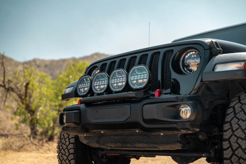 DV8 Offroad 2018-2025 Wrangler JL Push Bar for Mopar Rubicon Steel Bumper Light Bars & Cubes DV8 Offroad