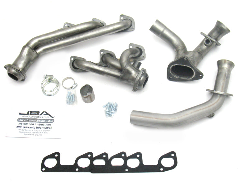 JBA 95-97 Ford Ranger 4.0L OHV 1-1/2in Primary Raw 409SS Cat4Ward Header Headers & Manifolds JBA