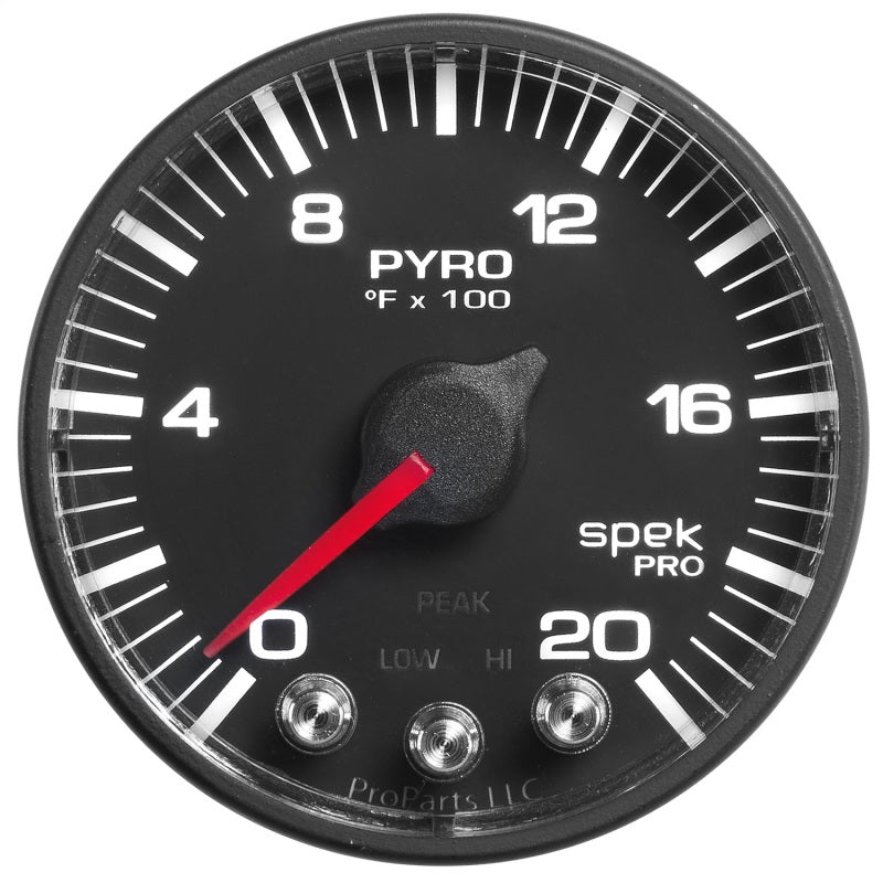 Autometer Spek-Pro 52.4mm 0-2000F Digital Stepper Motor Pyrometer Gauge Gauges AutoMeter