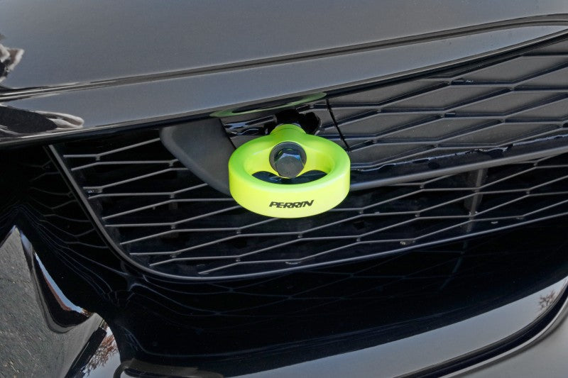 PERRIN 20-25 Toyota Supra Tow Hook Kit (Front) - Neon Yellow Tow Hooks Perrin Performance