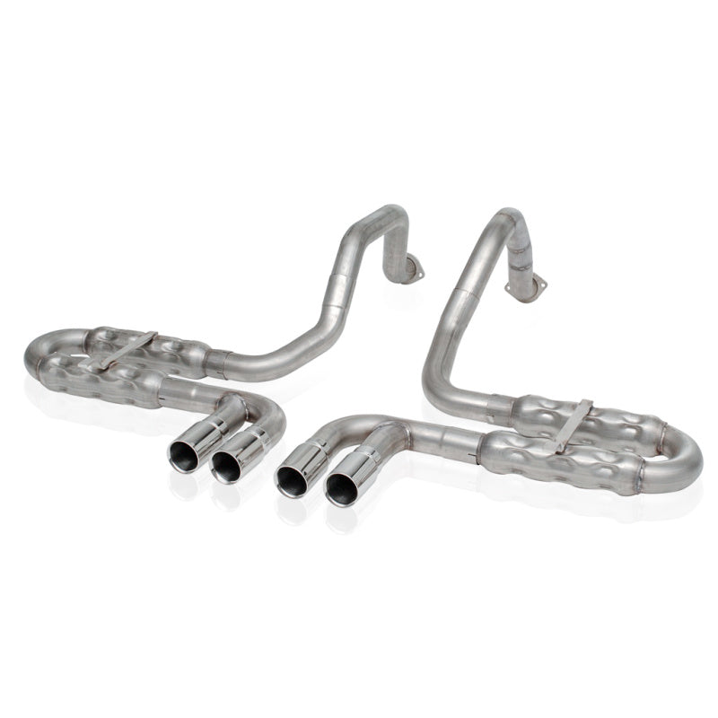 Stainless Works 1997-04 Corvette C5 2-1/2in Axleback Quad Rolled Edge Tips Catback Stainless Works
