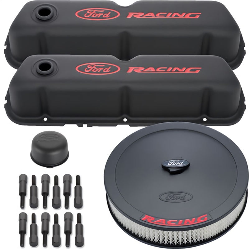 Ford Racing Complete Dress Up Kit Black Crinkle Finish Engine Covers Ford Racing