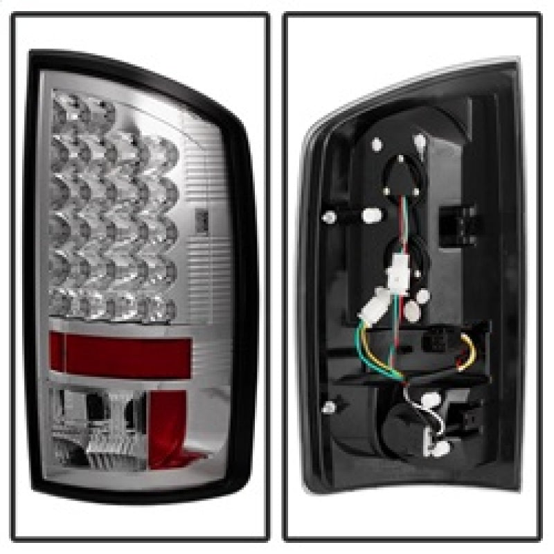 Spyder Dodge Ram 02-06 1500/Ram 2500/3500 03-06 LED Tail Light Chrome ALT-YD-DRAM02-LED-C Tail Lights SPYDER