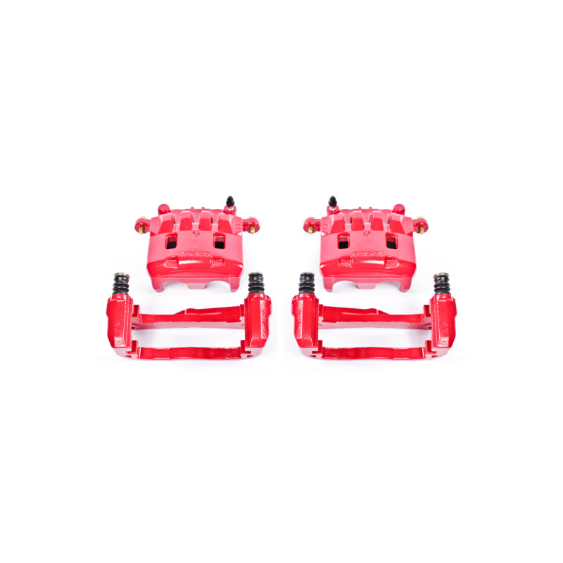 Power Stop 05-06 Saab 9-2X Front Red Calipers w/Brackets - Pair Brake Calipers - Perf PowerStop
