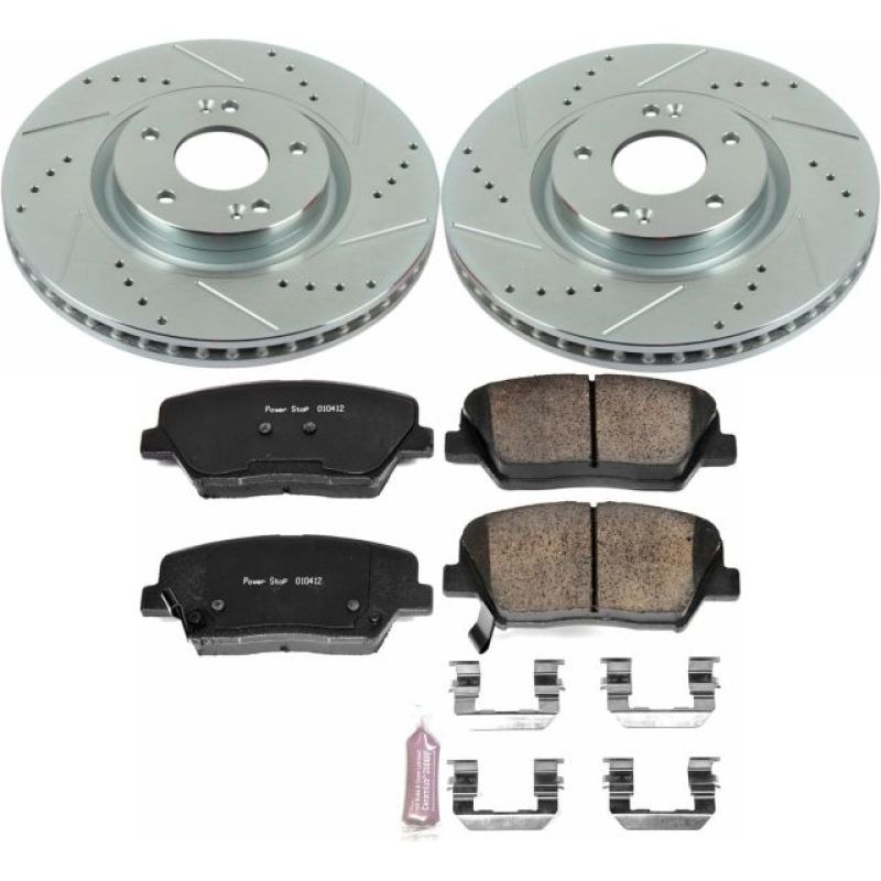 Power Stop 12-17 Hyundai Azera Front Z23 Evolution Sport Brake Kit Brake Kits - Performance D&S PowerStop