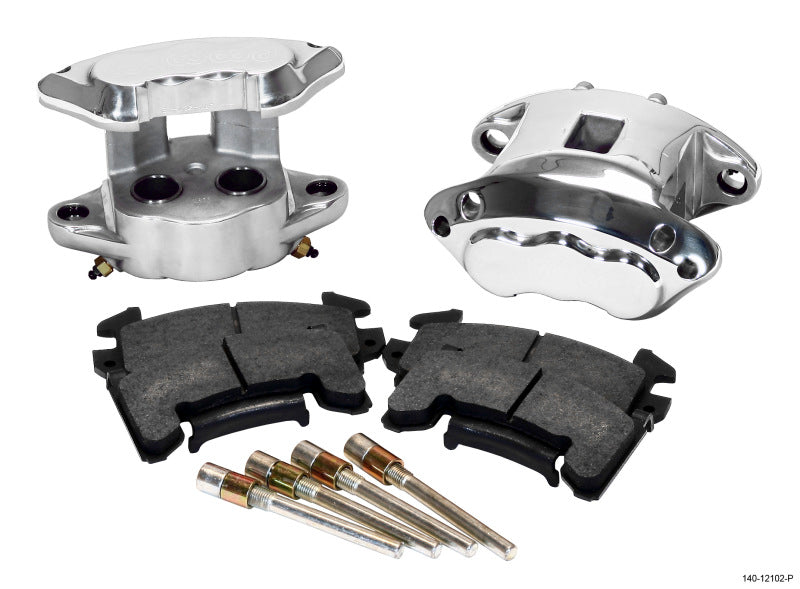 Wilwood D154 Rear Caliper Kit -Polished 1.12 / 1.12in Piston 0.81in Rotor Big Brake Kits Wilwood