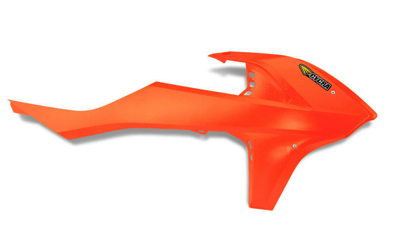 Cycra 16-18 KTM 125 SX Powerflow Radiator Shrouds - Orange Plastics Cycra
