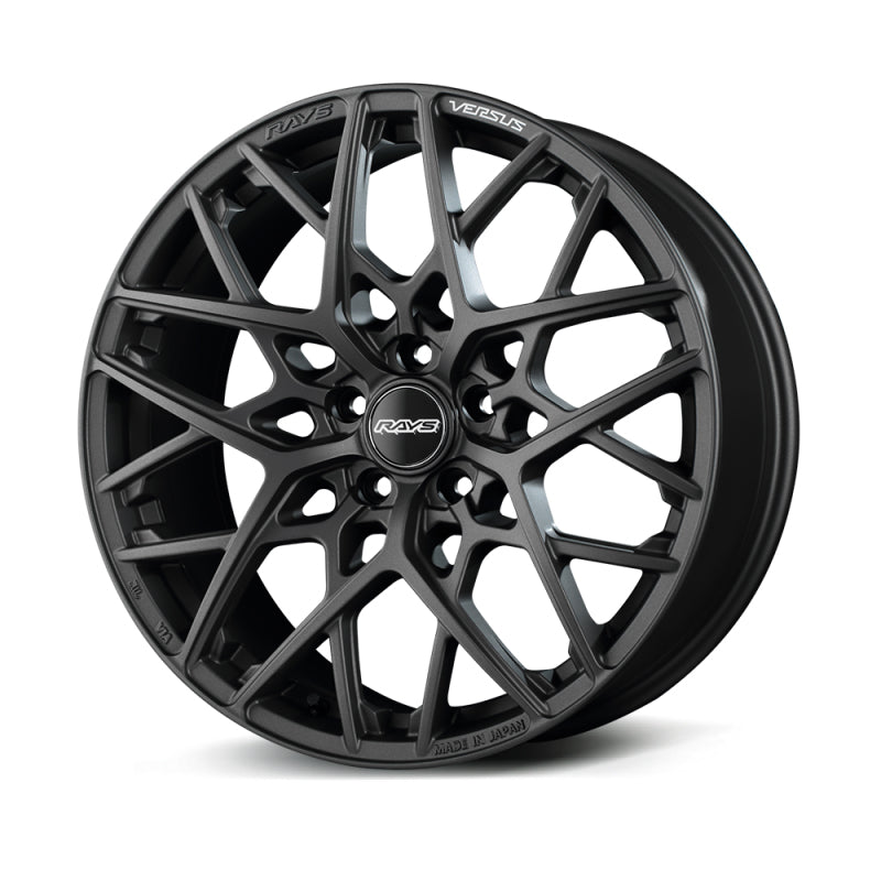 Versus VV25M 19X8.5 / +45 / 5x114.3 - Matte Super Dark Gunmetal Wheels - Cast Versus