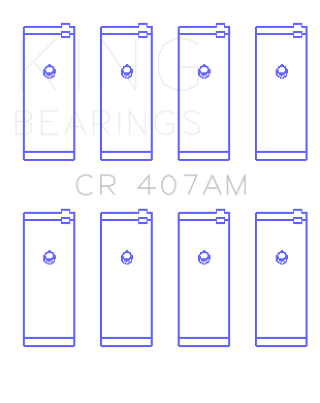 King Engine Bearings Nissan CA16DE/CA18DE/CA18ET/CA20E/CA20S/CD17 (Size +0.75mm) Conrod Bearing Set Connecting Rods King Engine Bearings