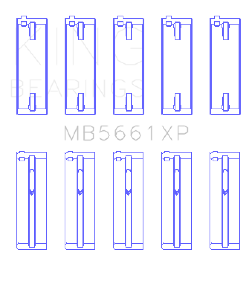 King Engine Bearings Audi/VW ADZ/ AWT/ APK/ BHP/ BPY/ AKS (Size STDX) Main Bearing Set Bearings King Engine Bearings