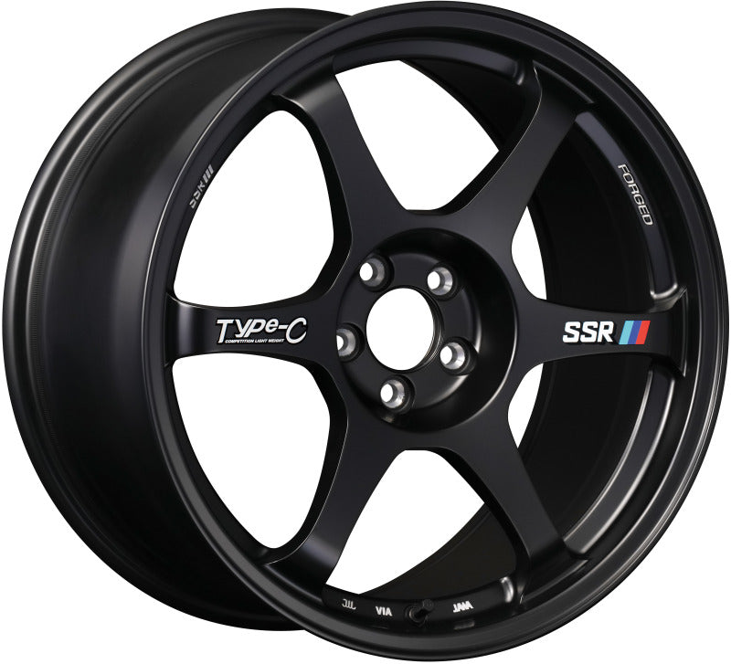 SSR Type-C Forged 18x9.5 +38 5/114.3 - Sprint Black Wheel Wheels - Forged SSR