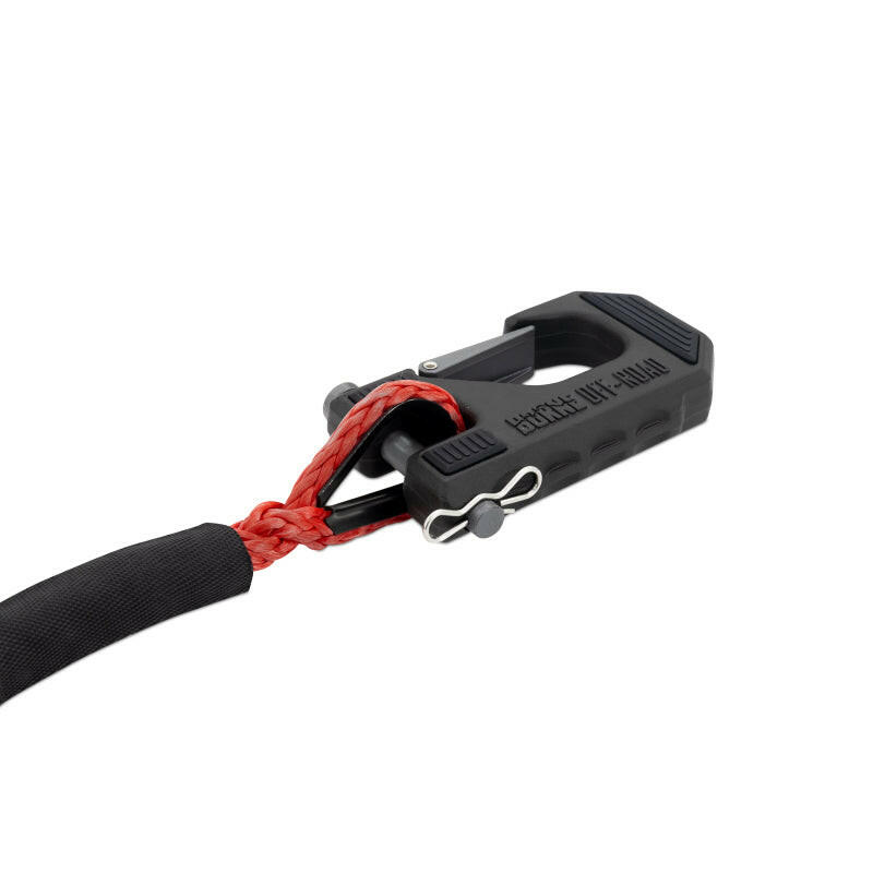 Borne Off-Road Winch Hook - 3/8in Rope - Hand Strap - Red Winch Accessories Borne Off-Road