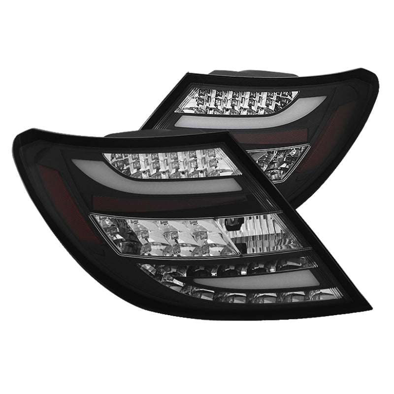 Spyder Mercedes Benz W204 C-Class 08-11 LED Tail Lights Incandescent only - Blk ALT-YD-MBZC08-LED-BK Tail Lights SPYDER