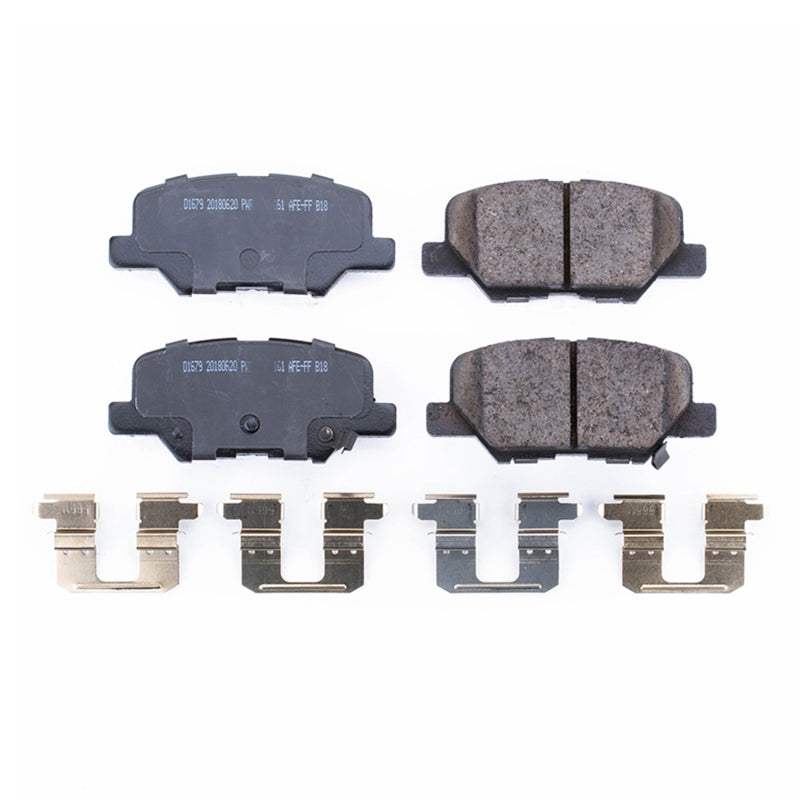 Power Stop 14-16 Mazda 3 Rear Z17 Evolution Ceramic Brake Pads w/Hardware Brake Pads - OE PowerStop