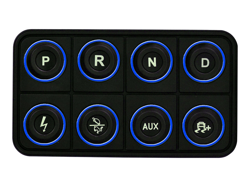 AEM EV 8 Button Keypad CAN Based Programmable Backlighting Programmer Accessories AEM