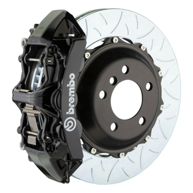 Brembo 11-17 X3/15-18 X4 Front GT BBK 6 Piston Cast 380x32 2pc Rotor Slotted Type3-Black Brake Kits - Performance Slot Brembo