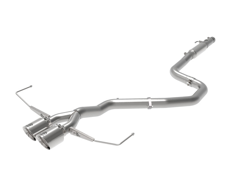 aFe Takeda Exhaust Cat-Back 19-20 Hyundai Veloster 304SS Polished Dual Tips Exhaust Catback aFe