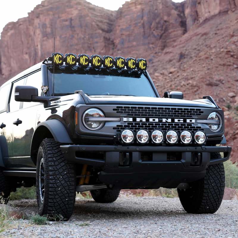 KC HiLiTES 21+ Ford Bronco 39in. Gravity LED Pro6 Light Bar Kit Front Bumper Light Bars & Cubes KC HiLiTES