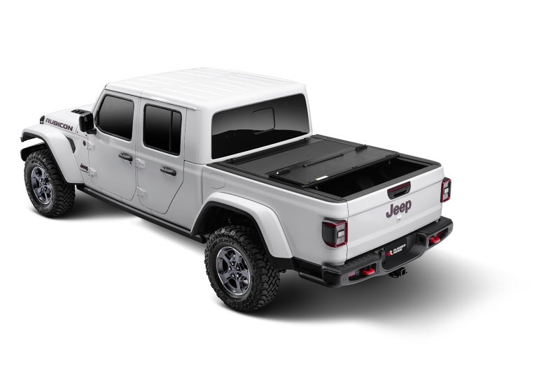 Rugged Ridge Armis Hard Folding With LINE-X Bed Cover 2020 JT Tonneau Covers - Hard Fold Rugged Ridge