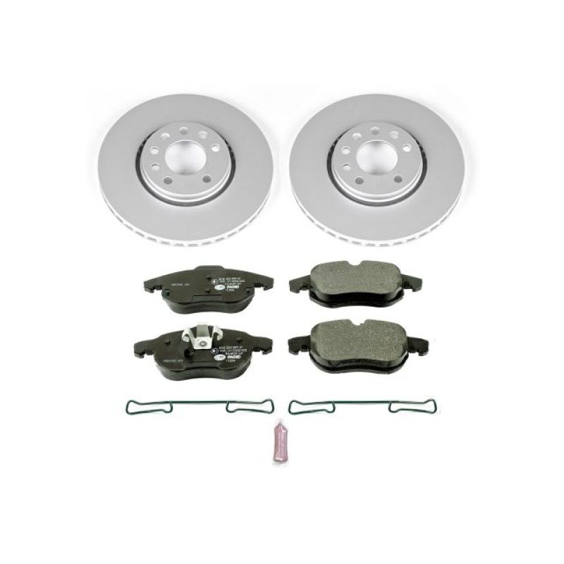 Power Stop 03-11 Saab 9-3 Front Euro-Stop Brake Kit Brake Kits - OE PowerStop