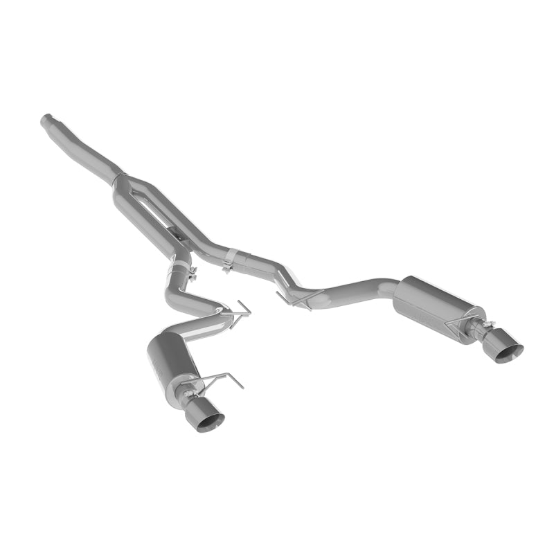 MBRP 15-18 Ford Mustang EcoBoost 2.3L Alum 3in Cat Back Dual Split Rear Exit (Street Version) Catback MBRP