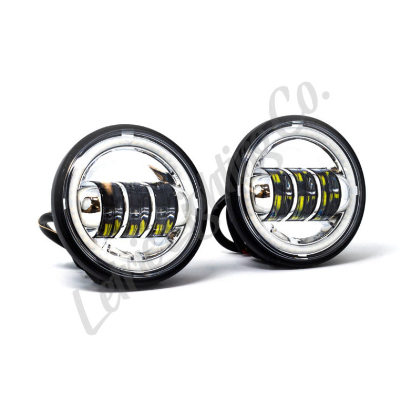 Letric Lighting 4.5in Chrome Full-Halo Indian Light Accessories and Wiring Letric Lighting
