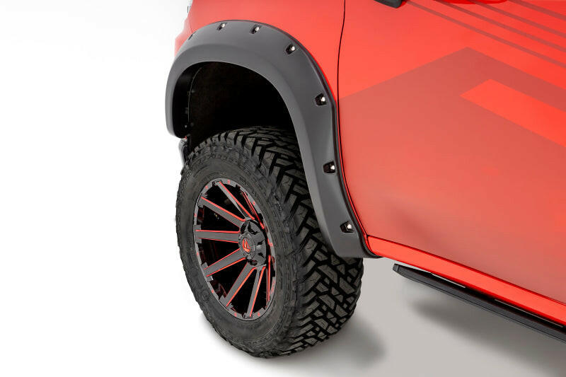 Bushwacker 19-21 Chevrolet Silverado 1500 Pocket Style Flares 4pc - Black Fender Flares Bushwacker