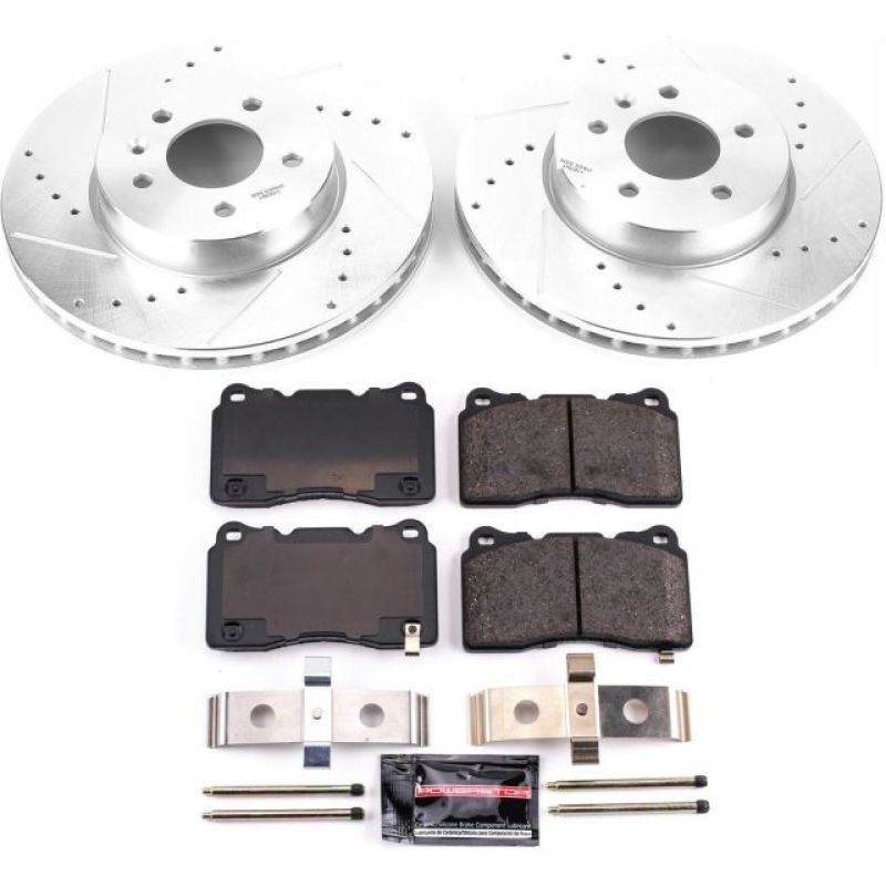 Power Stop 13-18 Cadillac ATS Front Z23 Evolution Sport Brake Kit Brake Kits - Performance D&S PowerStop