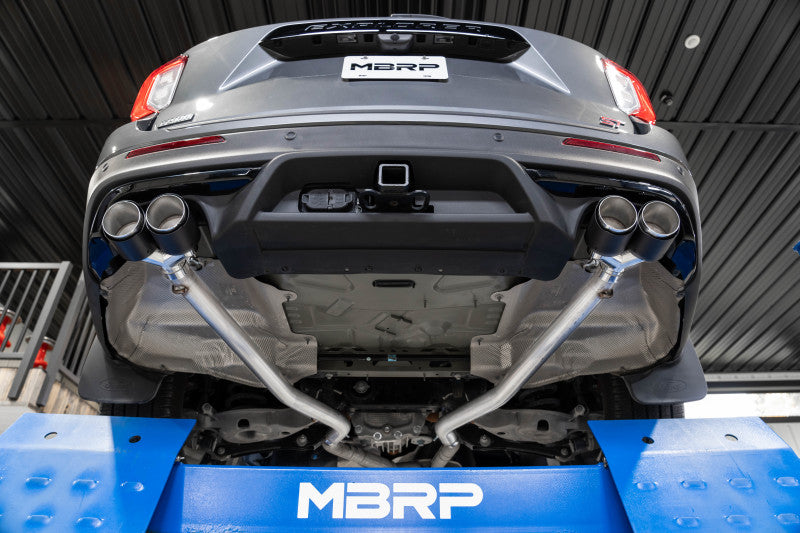 MBRP 20-21 Ford Explorer ST 3.0L EcoBoost Dual Rear Exit Axle Back w/ Quad Carbon Fiber Tips - T304 Axle Back MBRP