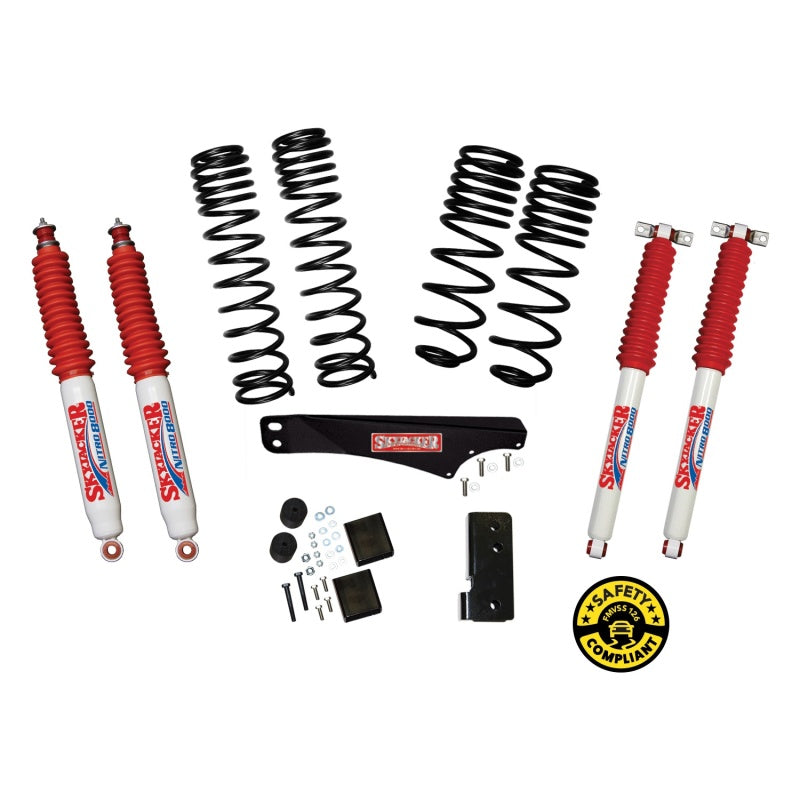 Skyjacker Jeep Wrangler JK 2-2.5in Dual Rate Long Travel Suspension Lift Kit Lift Kits Skyjacker
