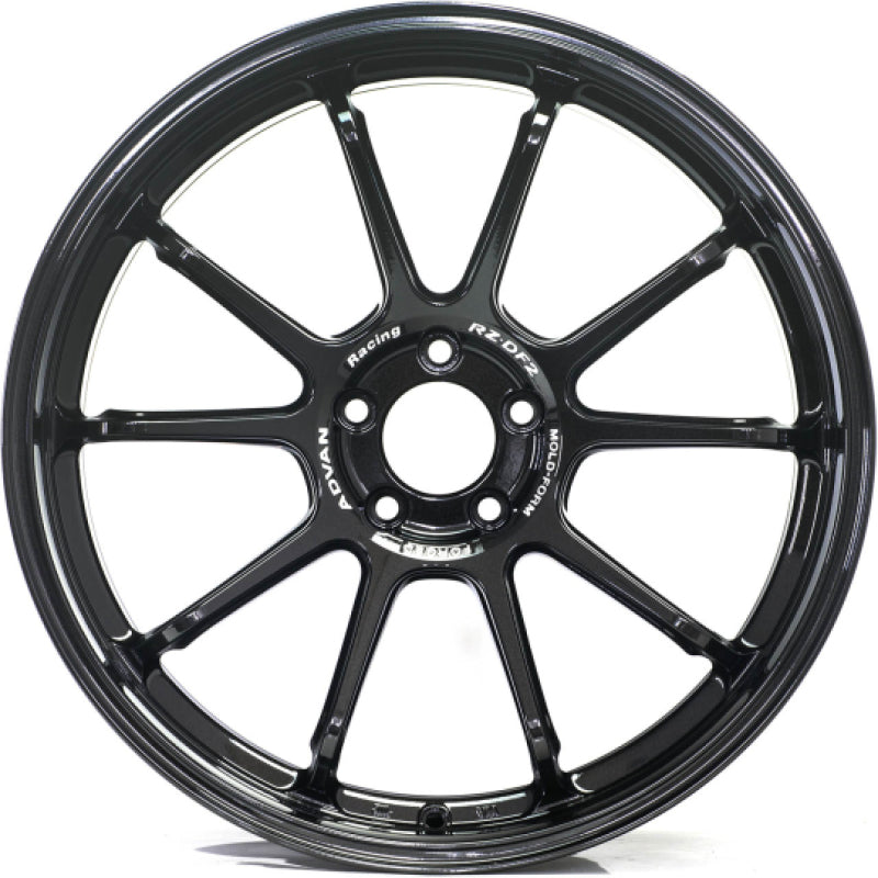 Advan RZ-DF2 19x10.0 +25 5x114.3 Racing Titanium Black Wheel Wheels - Forged Advan