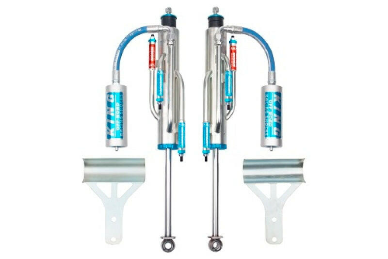 King Shocks 07-18 Jeep Wrangler JK Front 2.5 Dia Hose Remote Bypass Shock 0-2in Lift (Pair) Shocks and Struts King Shocks