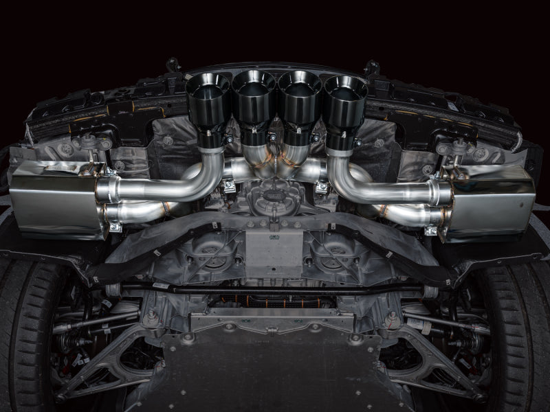 AWE 2023 C8 Corvette Z06 SwitchPath Cat-Back Exhaust - Diamond Black Tips Catback AWE Tuning