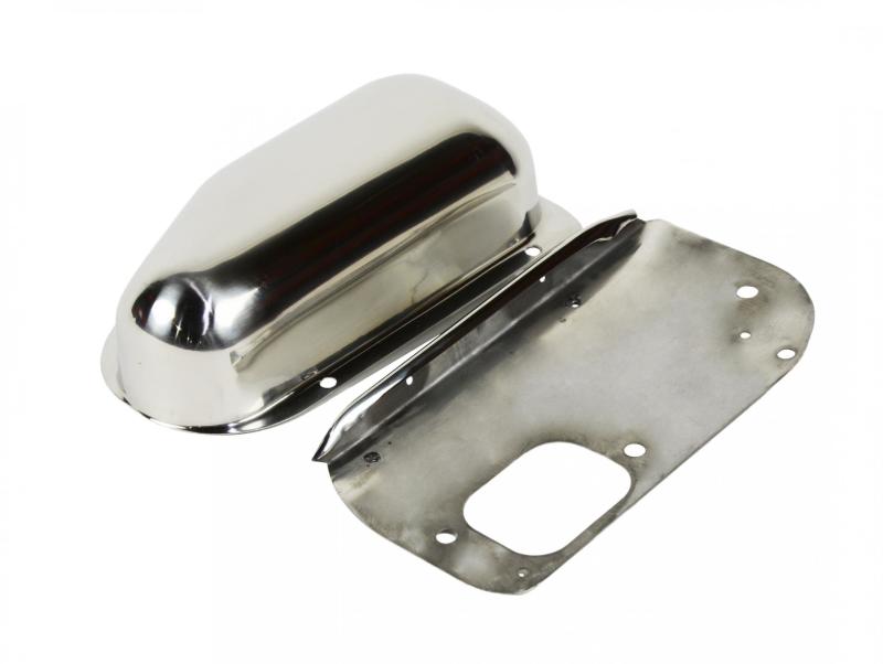 Kentrol 76-86 Jeep Wiper Motor Cover CJ - Polished Silver Windows Kentrol