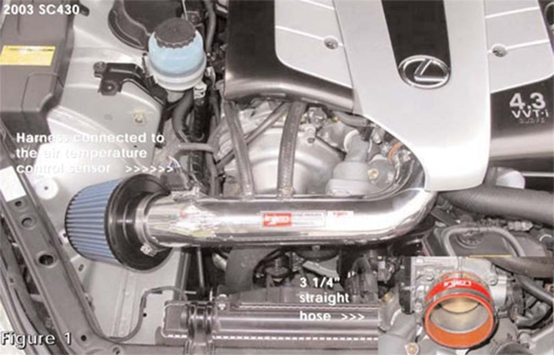 Injen 01-03 Lexus GS430/LS430/SC430 V8 4.3L Black IS Short Ram Cold Air Intake Cold Air Intakes Injen