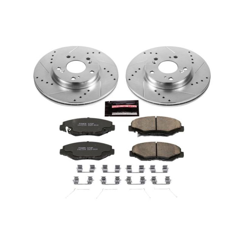 Power Stop 2013 Acura ILX Front Z23 Evolution Sport Brake Kit Brake Kits - Performance D&S PowerStop
